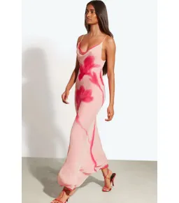 Rat & Boa Corali Maxi Dress Pink Floral Size AU 10 for rent on The Volte - image 3