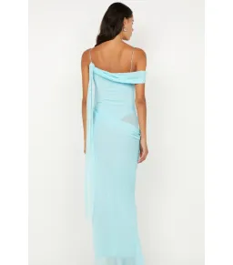 Bec & Bridge Danka Asym Dress Turquoise Size AU 8 for rent on The Volte - image 6