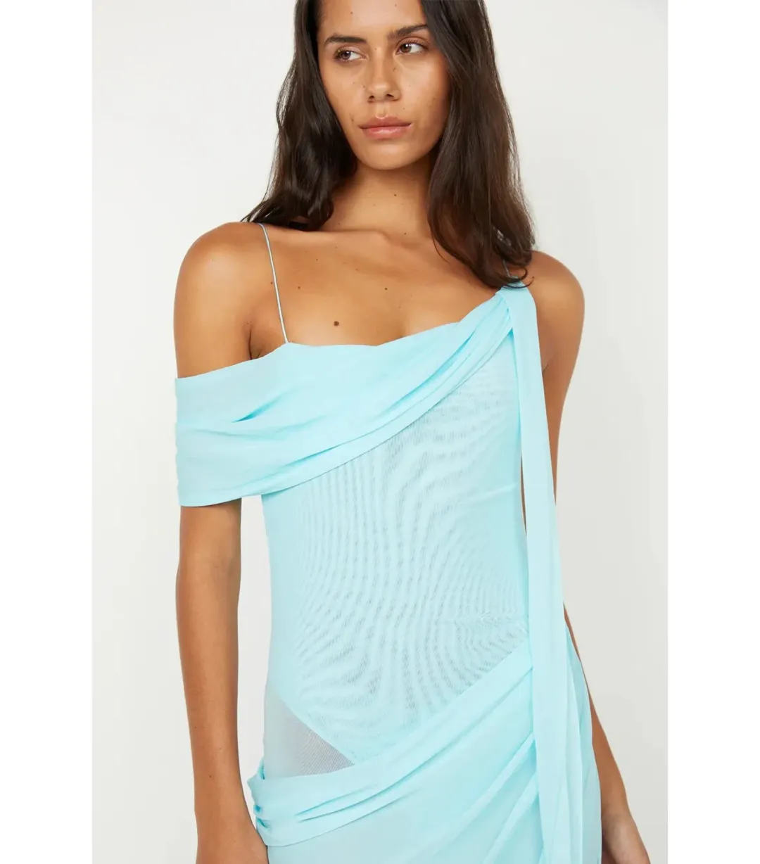Bec & Bridge Danka Asym Dress Turquoise Size AU 10 for rent on The Volte - main image