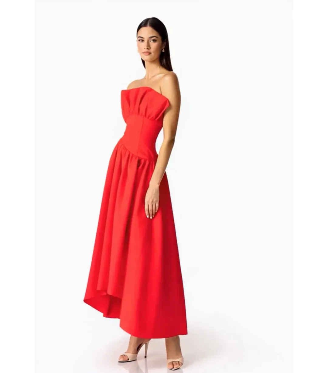 Elliatt Laurel Sleeveless Maxi Dress in Red Size AU 14 for rent on The Volte - main image