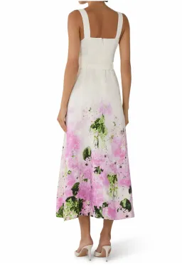 Aje Eartha Midi Dress In Pink Hydrangea Size 8 for rent on The Volte - image 3