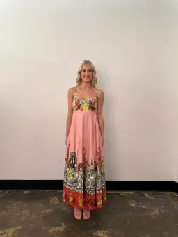 Alemais Contessa Midi Sundress Pink Size 6 for rent on The Volte - image 1