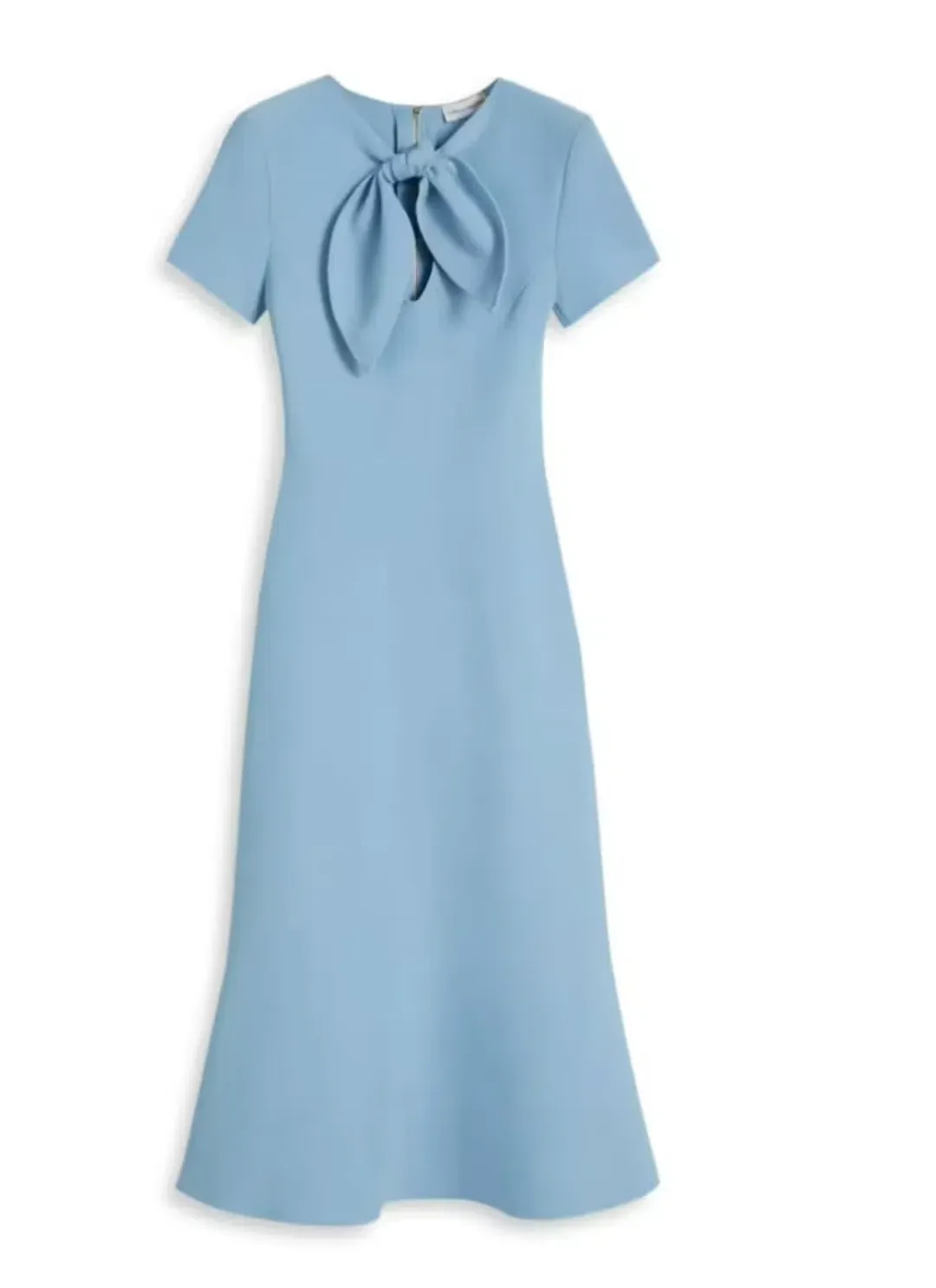 Scanlan Theodore Crepe Knit Cravat Dress in Riviera Size S / AU 8 for rent on The Volte - main image