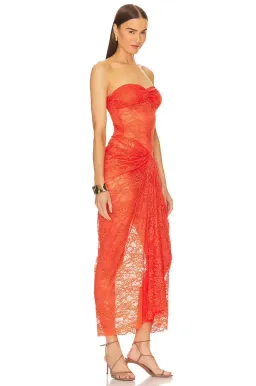 Natalie Rolt Naomi Dress Red Size 8 for rent on The Volte - image 4