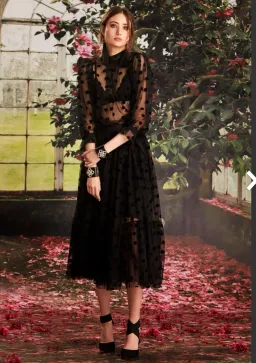 Trelise Cooper Tiers In The Stars Skirt Black Tulle Polka Dots Size L for rent on The Volte - image 2