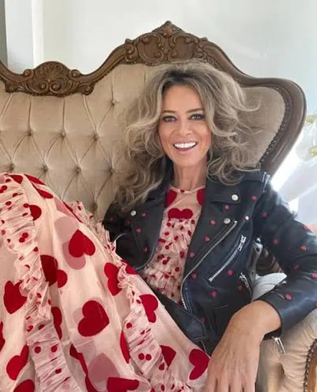 Trelise Cooper Nothing But Ruffle Skirt Midi Red Cream Size S/Au 10  for rent on The Volte - main image