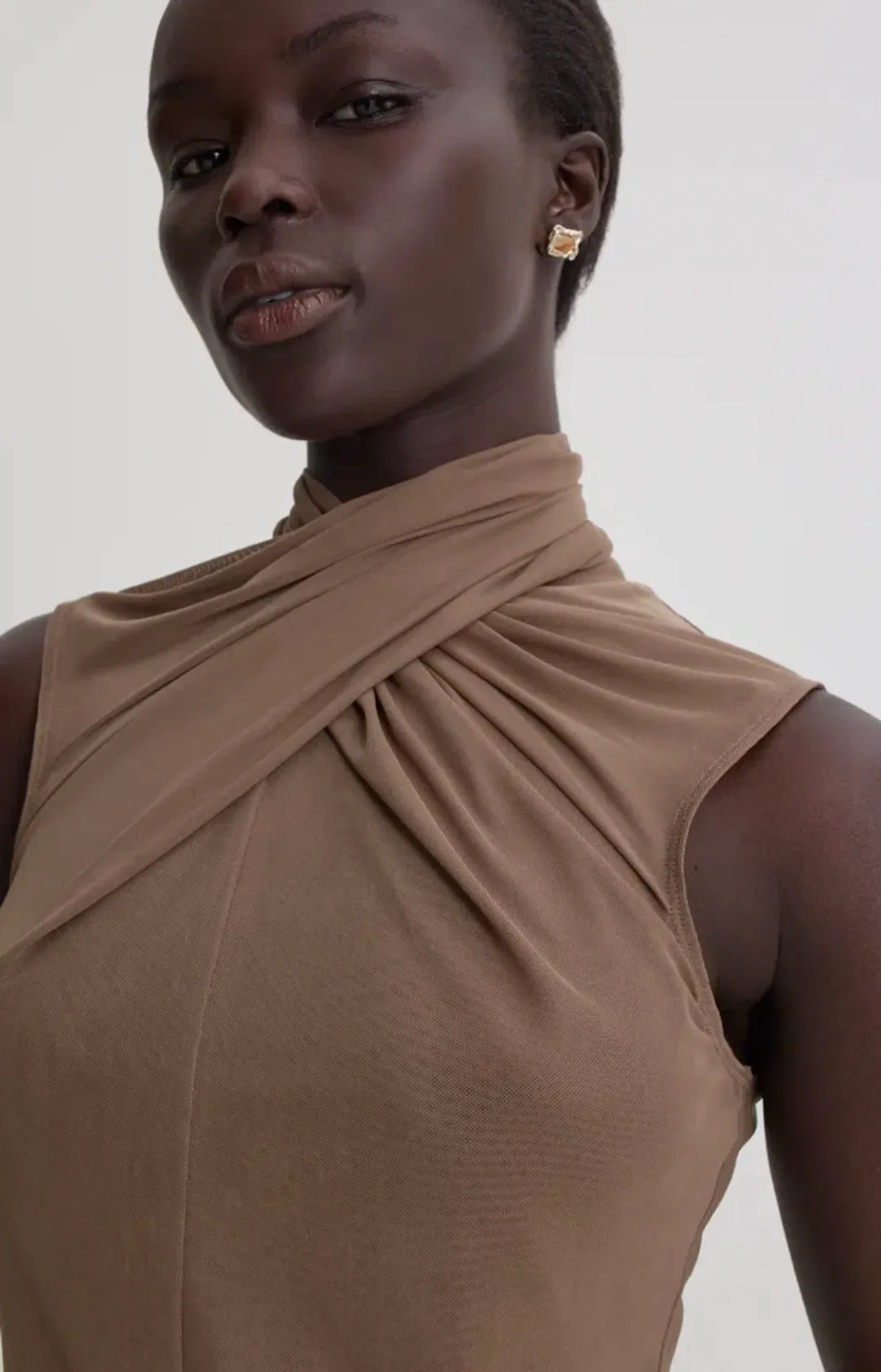 Scanlan Theodore Mesh Set in Caramel Size 6 for rent on The Volte - main image