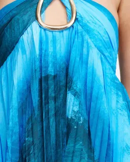 Acler Askham Maxi Dress Blue Size 14 for rent on The Volte - image 4