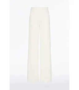Carla Zampatti Crepe Long Line Jacket and Wide Waisted Pant Set Ivory Size AU 6 for rent on The Volte - image 5
