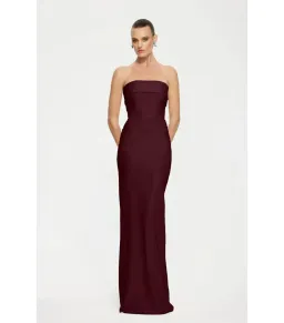 Effie Kats Monroe Maxi Gown in Wine Size AU 6 for rent on The Volte - image 2