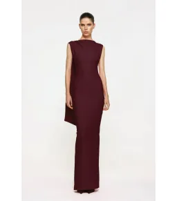 Effie Kats Audrey Maxi Gown in Wine Size AU 6 for rent on The Volte - image 1