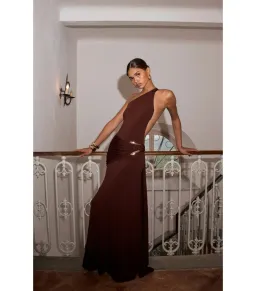 Ance Gria Gaia Maxi Gown Brown Size XS / AU 6 for rent on The Volte - image 3