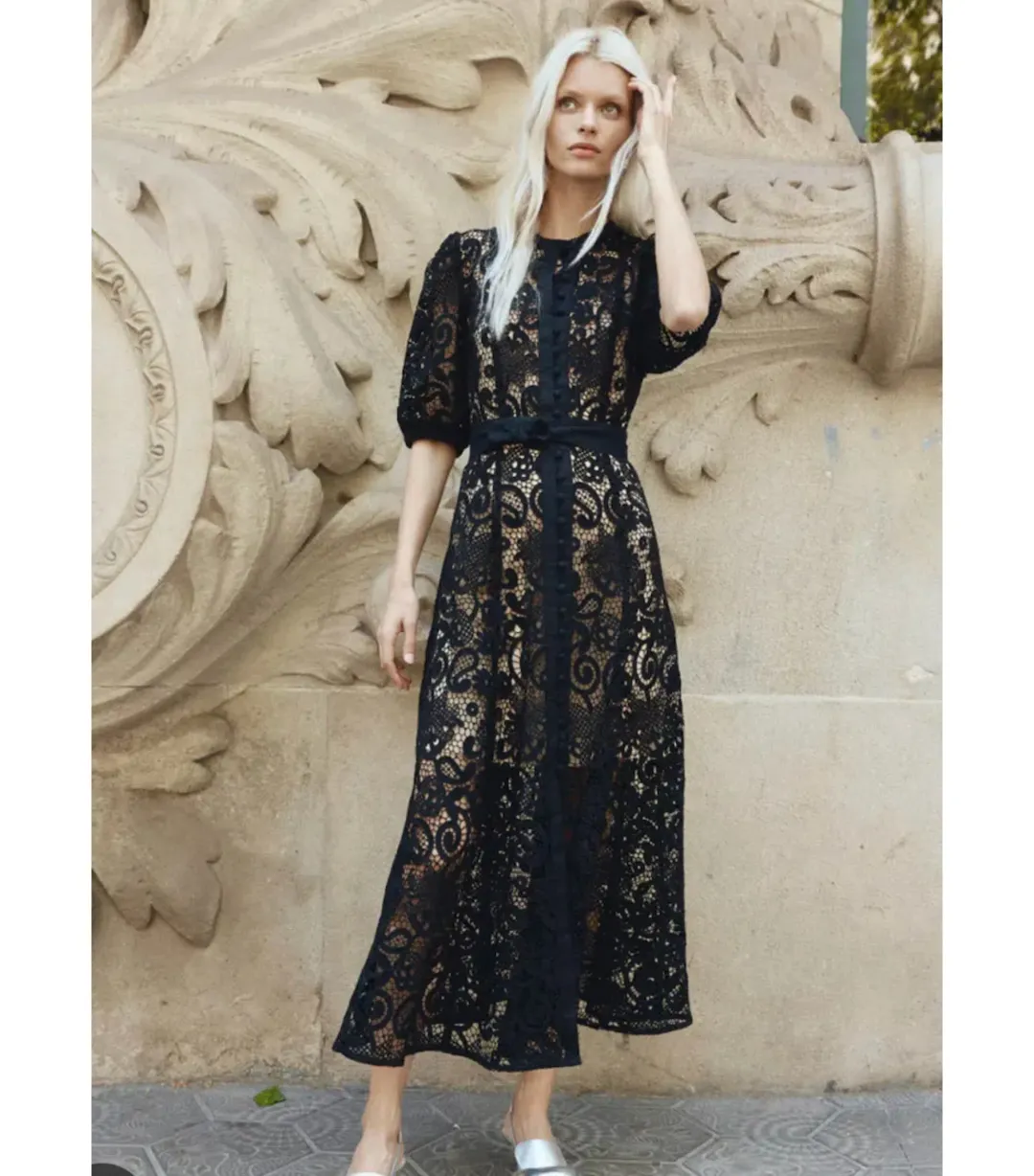 Zoe Kratzmann Lyric Midi Dress Black Size 0 / AU 6 for rent on The Volte - main image