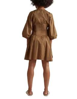 Camilla and Marc - Willis Walnut Cotton Mini Dress for rent on The Volte - image 3