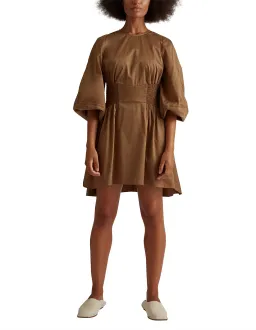 Camilla and Marc - Willis Walnut Cotton Mini Dress for rent on The Volte - image 1