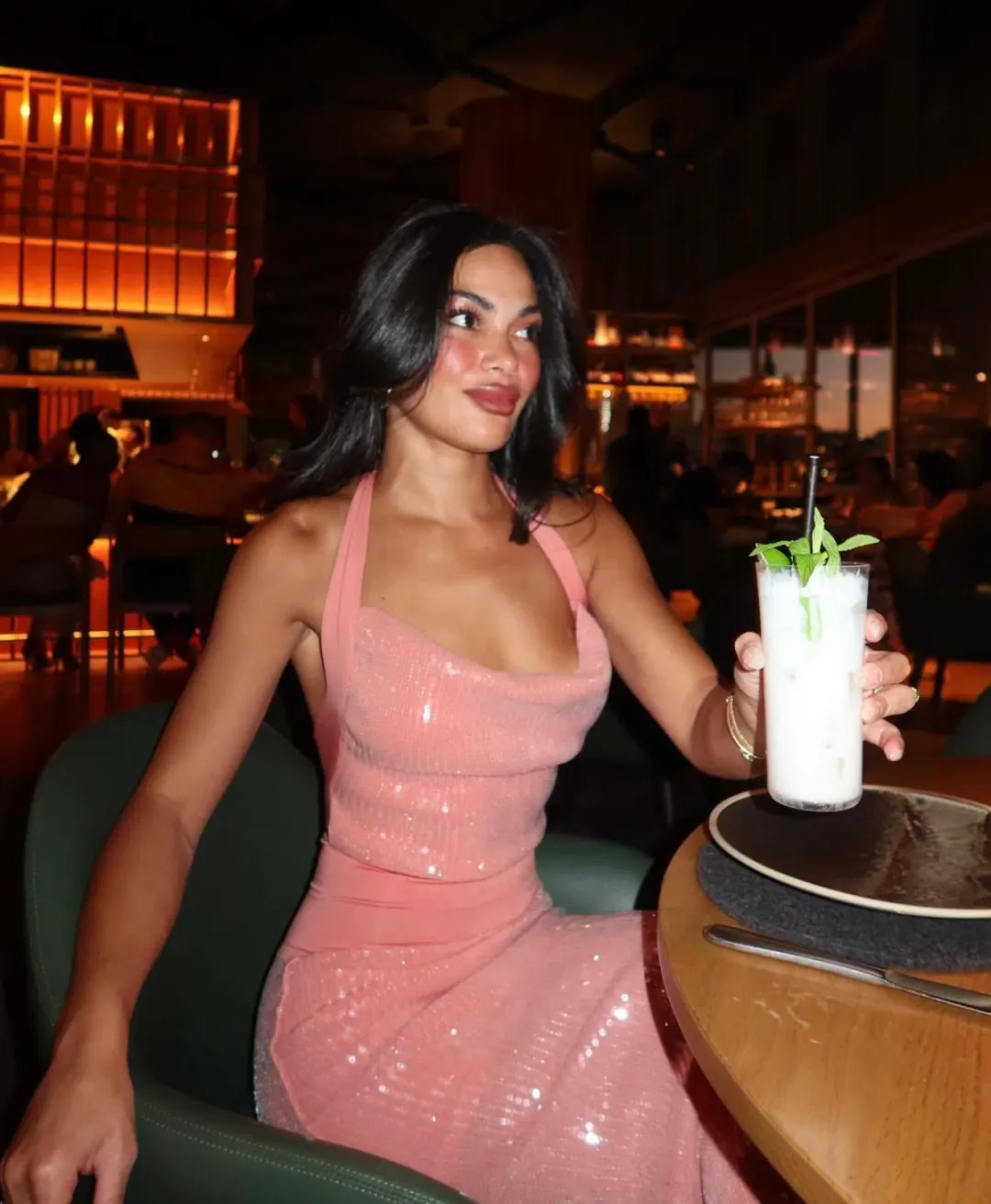 Deconduarte Lilou  Maxi Dress in Coral Size AU 10 for rent on The Volte - main image