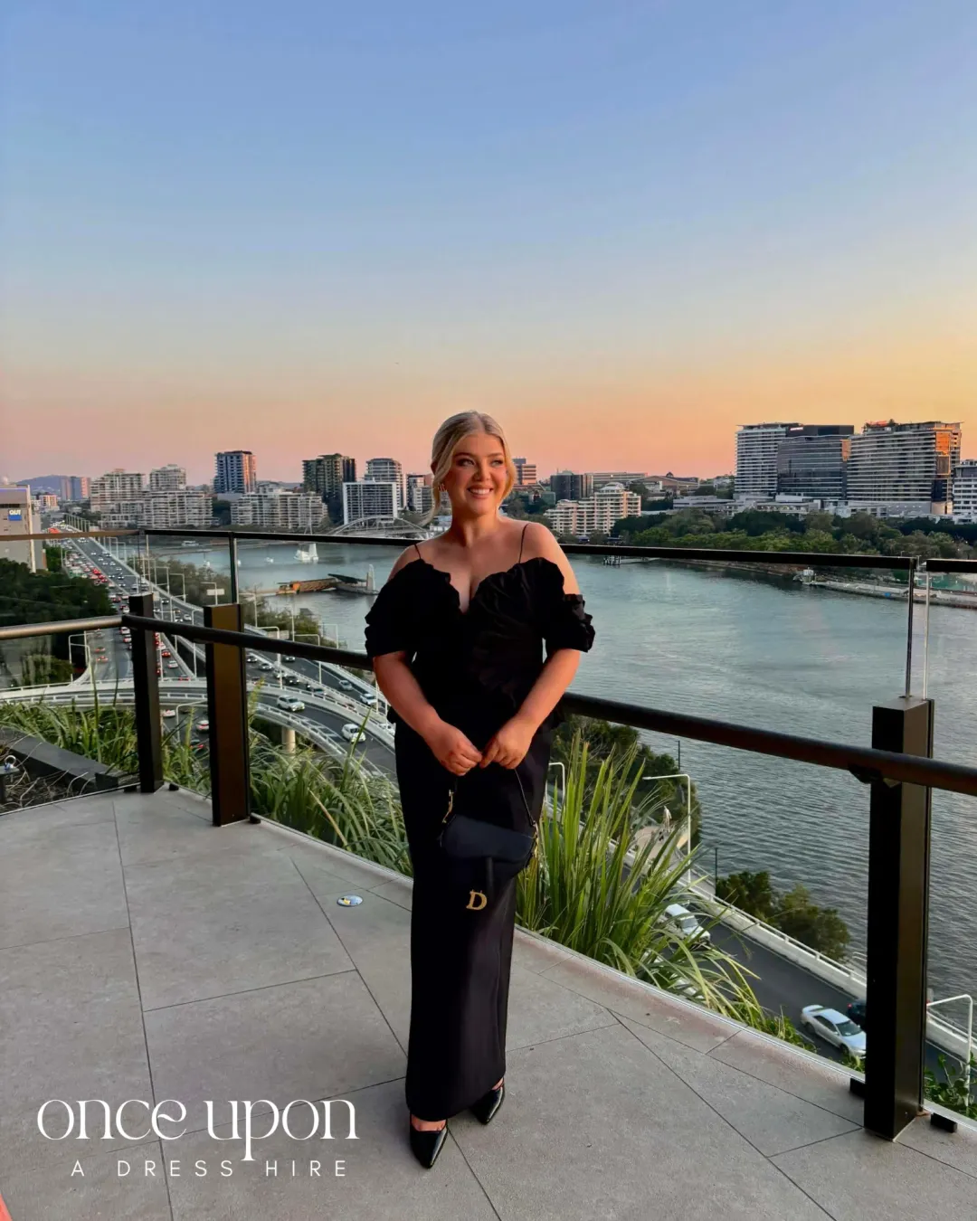 Acler Darnhill Midi Dress Black Size 12  for rent on The Volte - main image