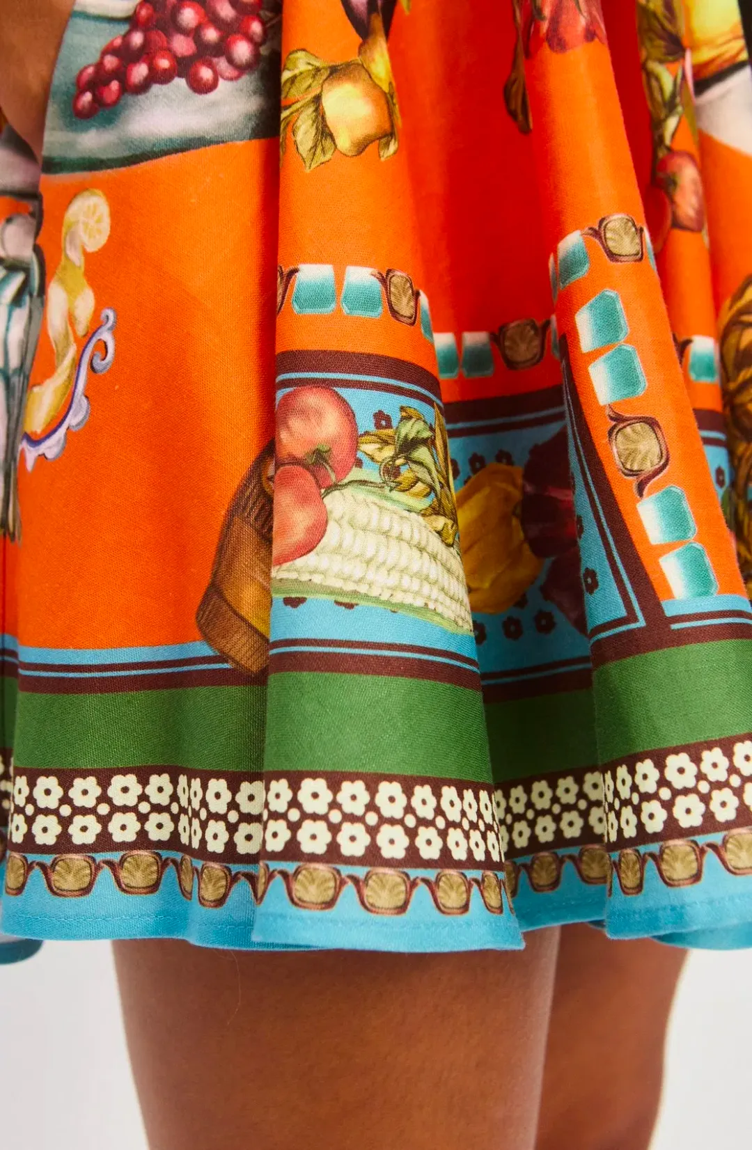 Alemais Rocco Mini Sundress Orange Size 10 for rent on The Volte - main image