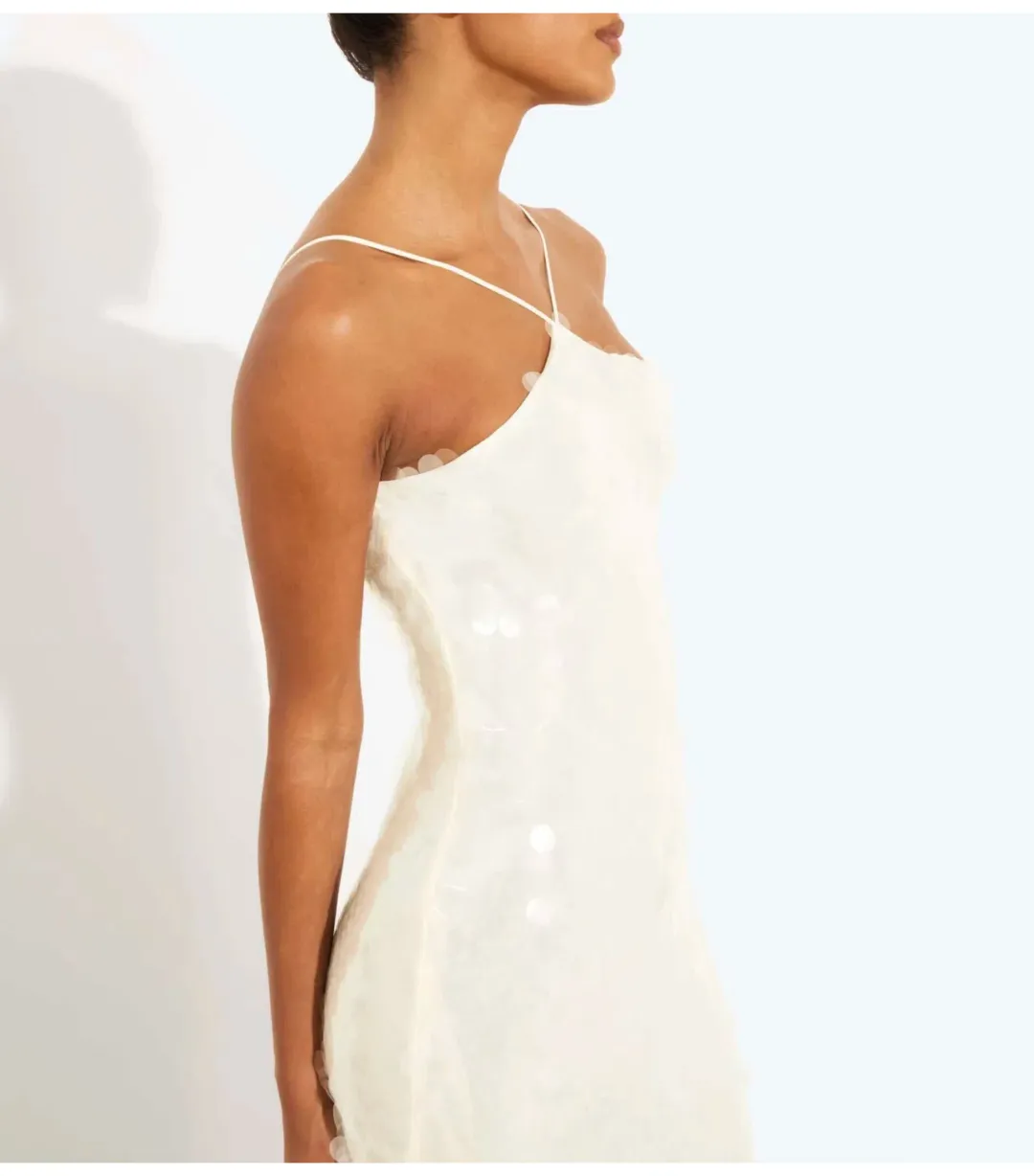 Rat & Boa Emmanuella Maxi Dress White Sequin Size M / AU 10 for rent on The Volte - main image