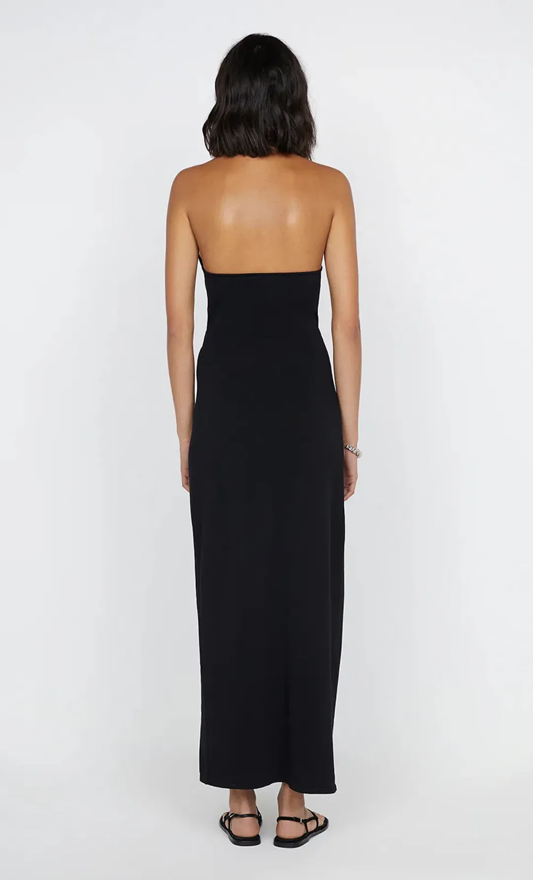 Bec & Bridge Irie Halter Midi  Dress Black  Size 12  for rent on The Volte - main image