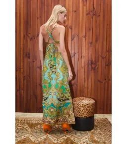 Alemais Clemenza Cut Out Midi Dress Multi Size AU 8 for rent on The Volte - image 3