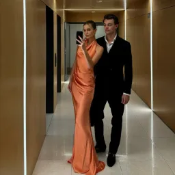 Arcina Ori Gaia Maxi Dress Papaya Size S / AU 8 for rent on The Volte - image 3