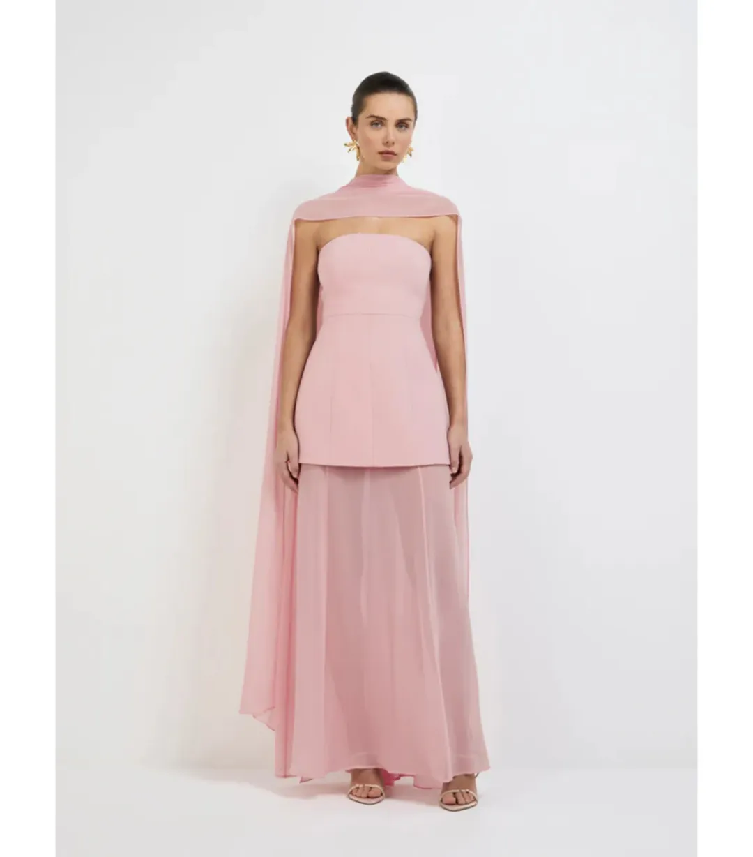 Sheike Marissa Maxi Dress Pink Size AU 16 for rent on The Volte - main image