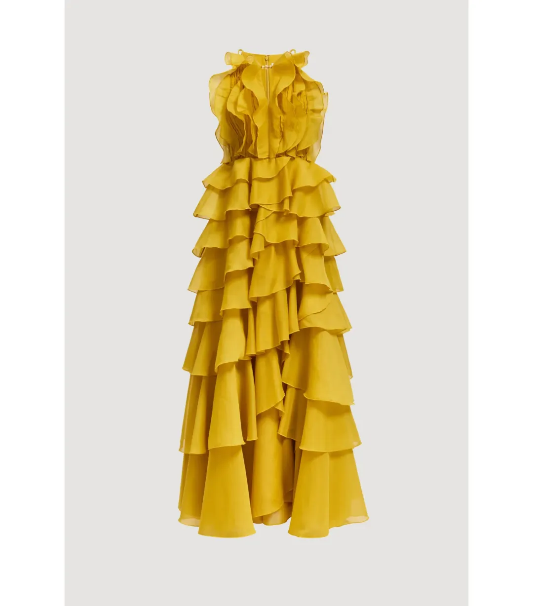 Aje Cleo Maxi Gown in Chartreuse Size AU 10  for rent on The Volte - main image