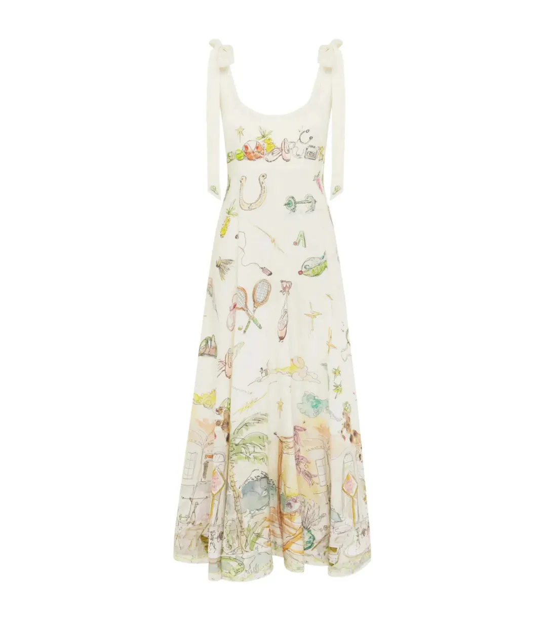Alémais Anouk Ballet Midi Sundress Print Size AU 16 for rent on The Volte - main image
