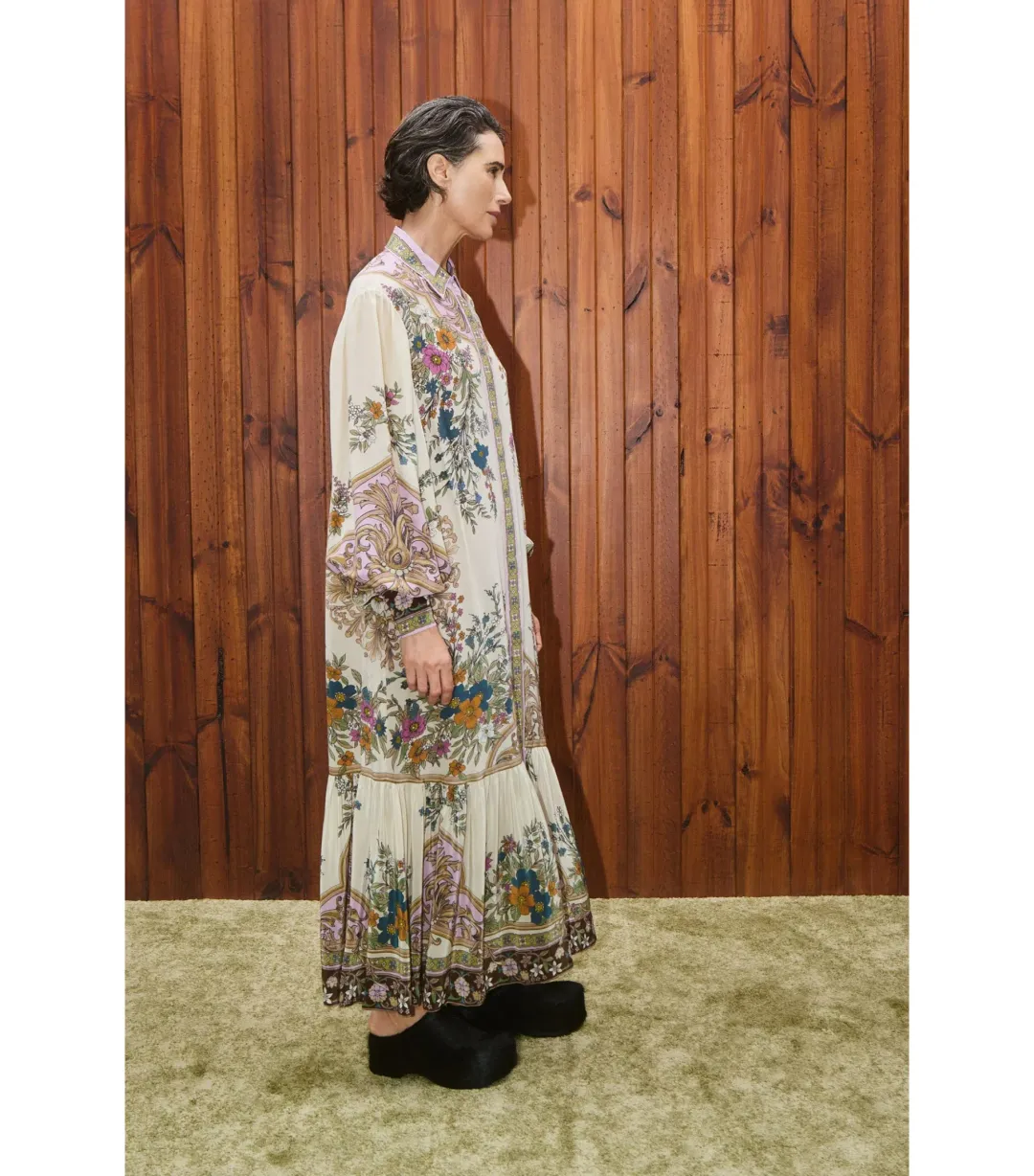 Alémais Antoinette Maxi Shirtdress Print Size AU 12 for rent on The Volte - main image
