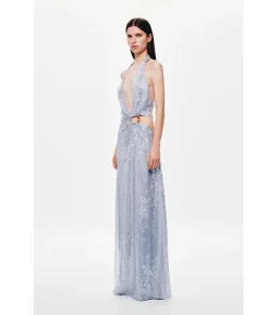 MISHA Devon Sequin Maxi Dress Cloud Blue Size S / AU 8  for rent on The Volte - image 2