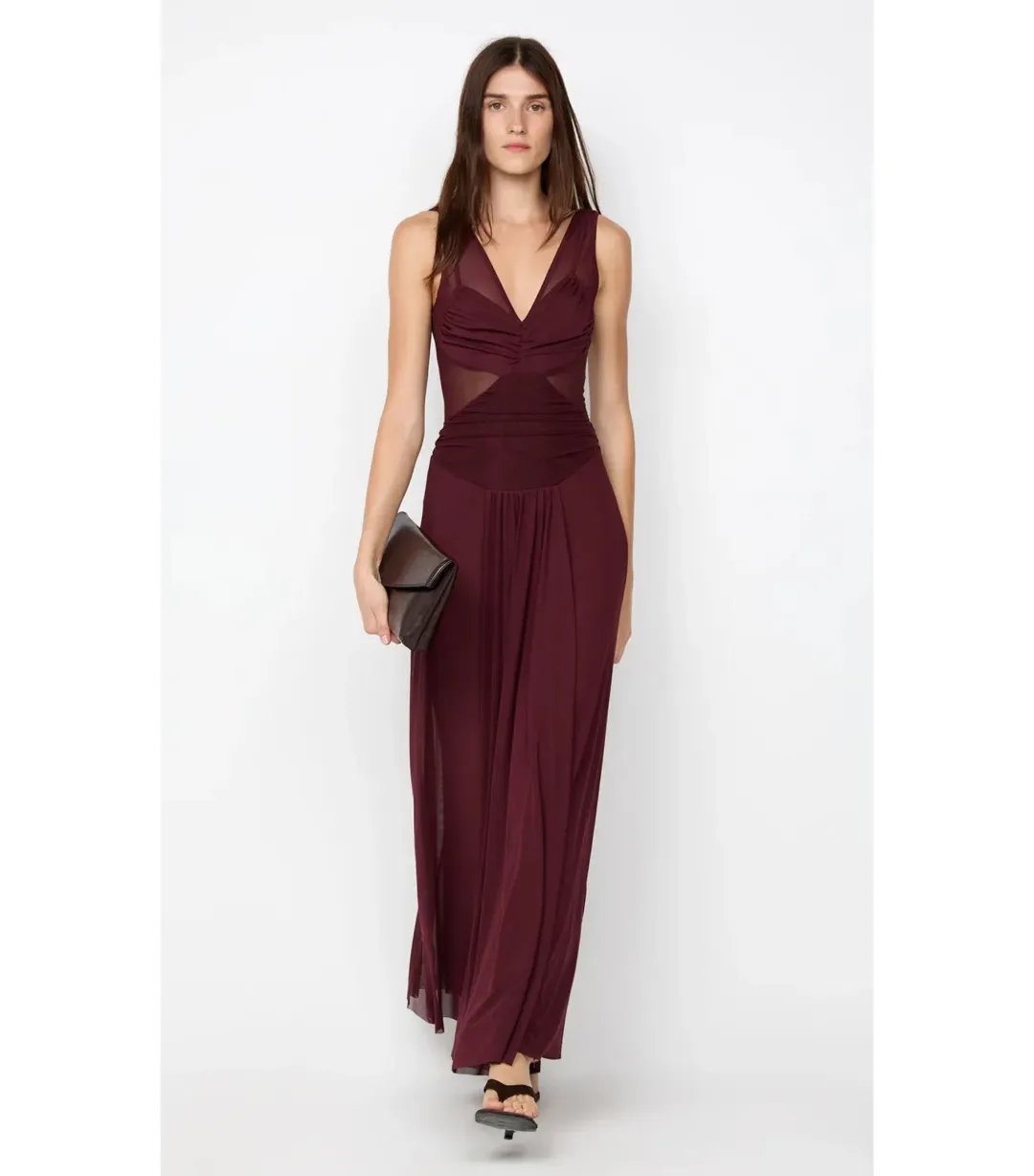 Bec & Bridge Jimena Maxi Dress Plum Size AU 8  for rent on The Volte - main image