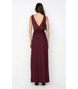 Bec & Bridge Jimena Maxi Dress Plum Size AU 8  for rent on The Volte - image 2