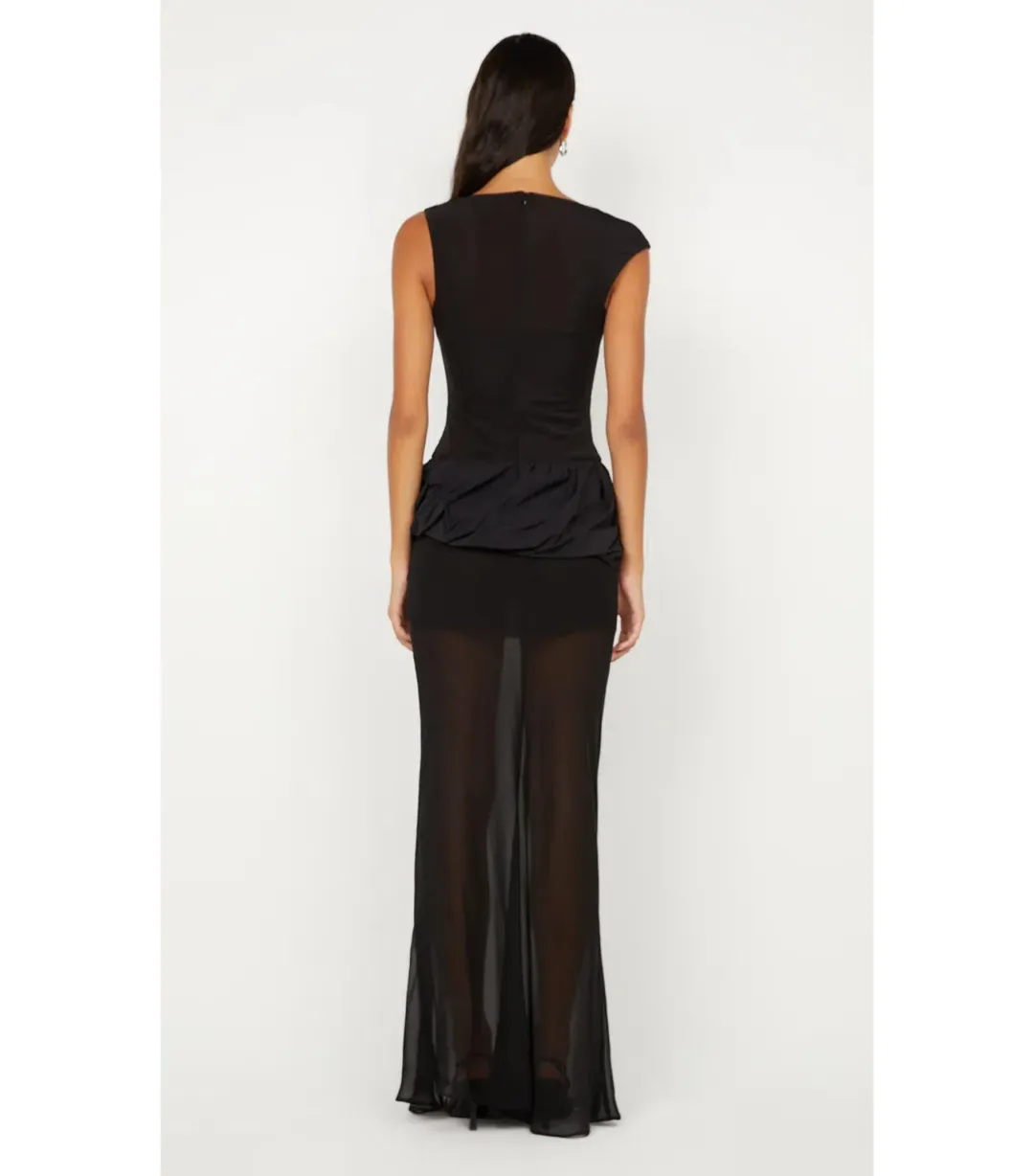Bec & Bridge Ida Bubble Maxi Dress Black Size AU 10  for rent on The Volte - main image