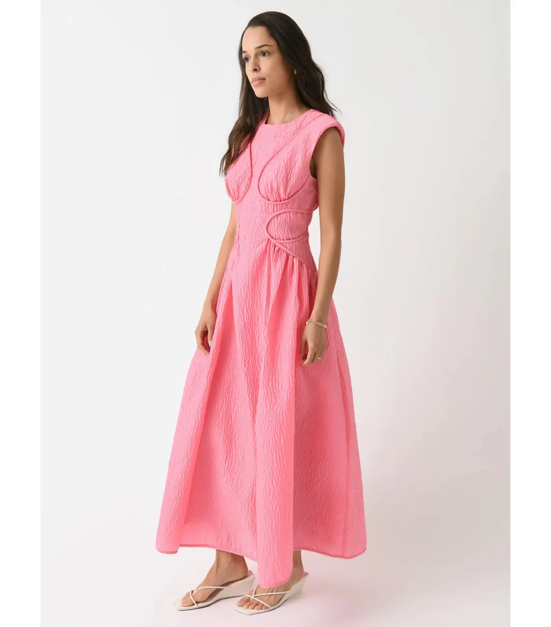 Rachel Gilbert Celia Midi Dress in Orchid Size AU 12 for rent on The Volte - main image