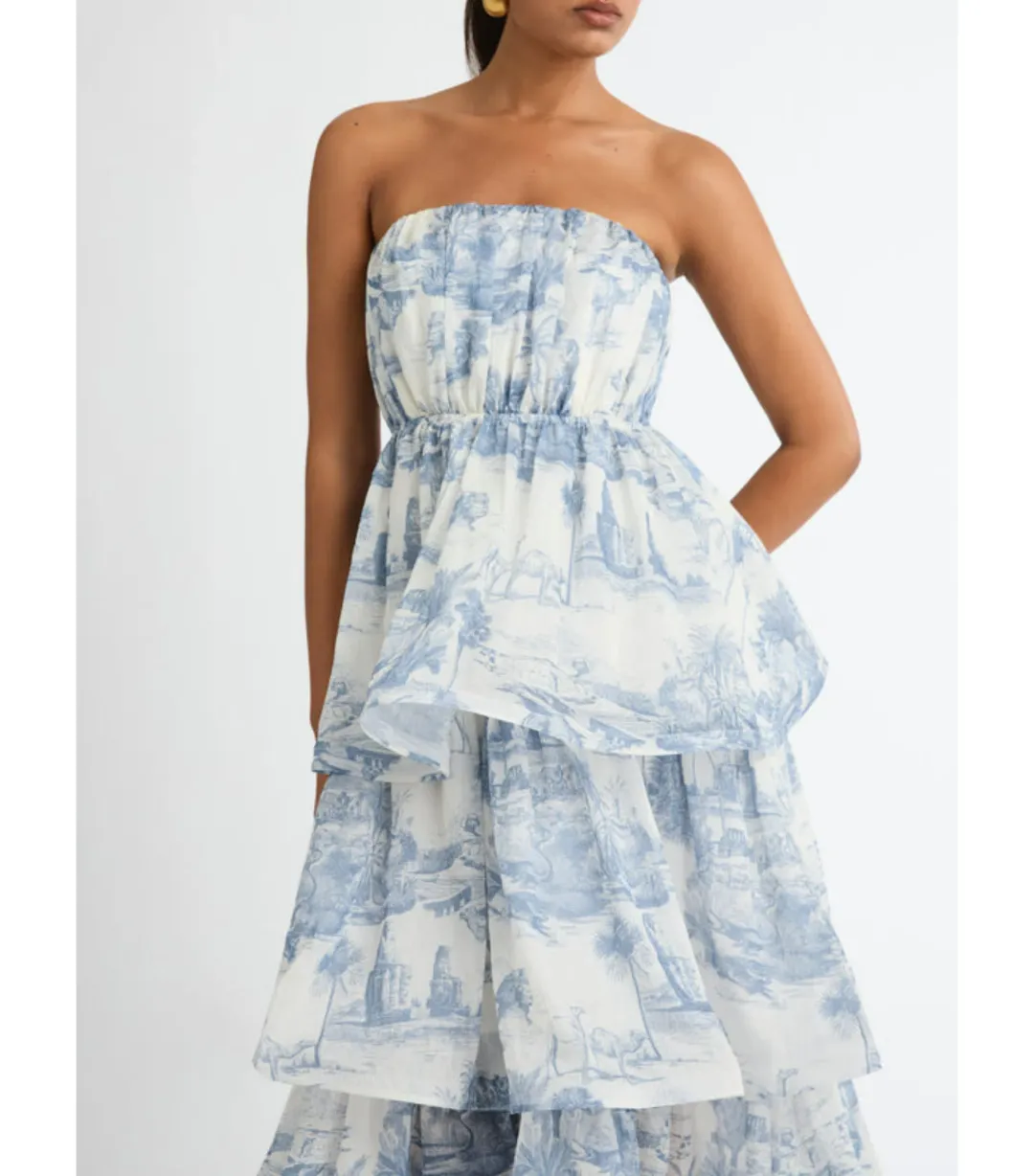 Sheike Sanctuary Midi Dress Print Size AU 6 for rent on The Volte - main image