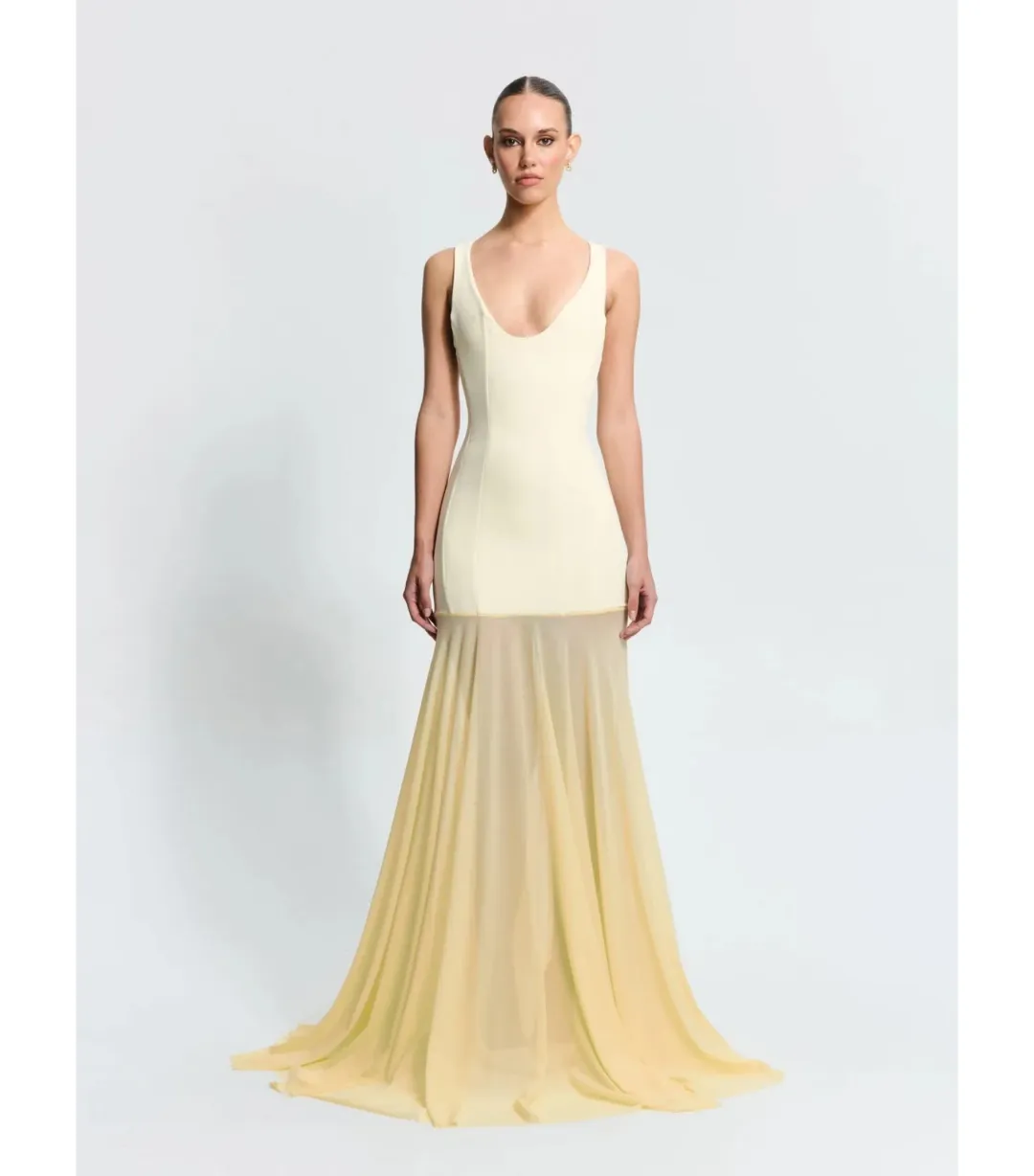 Effie Kats Odessa Maxi Gown Lemon Size AU 6 for rent on The Volte - main image