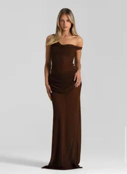 Natalie Rolt Cadence Maxi in Espresso Chocolate Size 1/ AU 8 for rent on The Volte - image 9