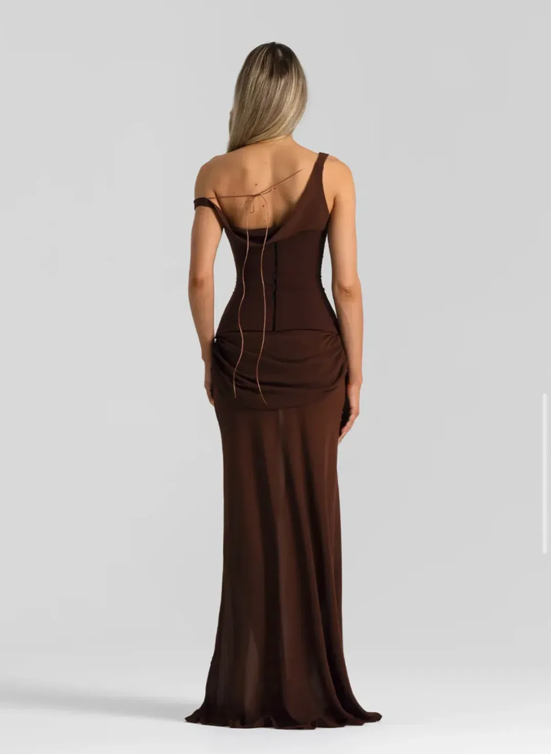 Natalie Rolt Cadence Maxi in Espresso Chocolate Size 3/ AU 12 for rent on The Volte - main image