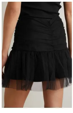 Molly Goddard Gathered Tulle Mini Skirt Size 8 for rent on The Volte - image 2