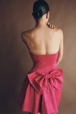 Hansen And Gretel Partridge Taffeta Dress Magenta Pink Size 8 for rent on The Volte - image 2