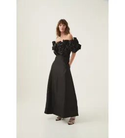 Aje Etta Midi Dress Black Size 14 for rent on The Volte - image 1
