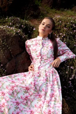 Justin Tong Tamera Dress Multi Size 10 for rent on The Volte - image 2