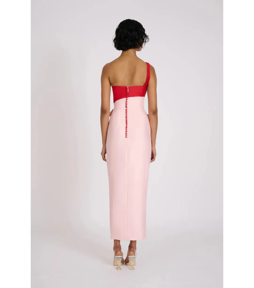 Eliya The Label The Cartia Dress Pink/Red Size AU 8 for rent on The Volte - main image