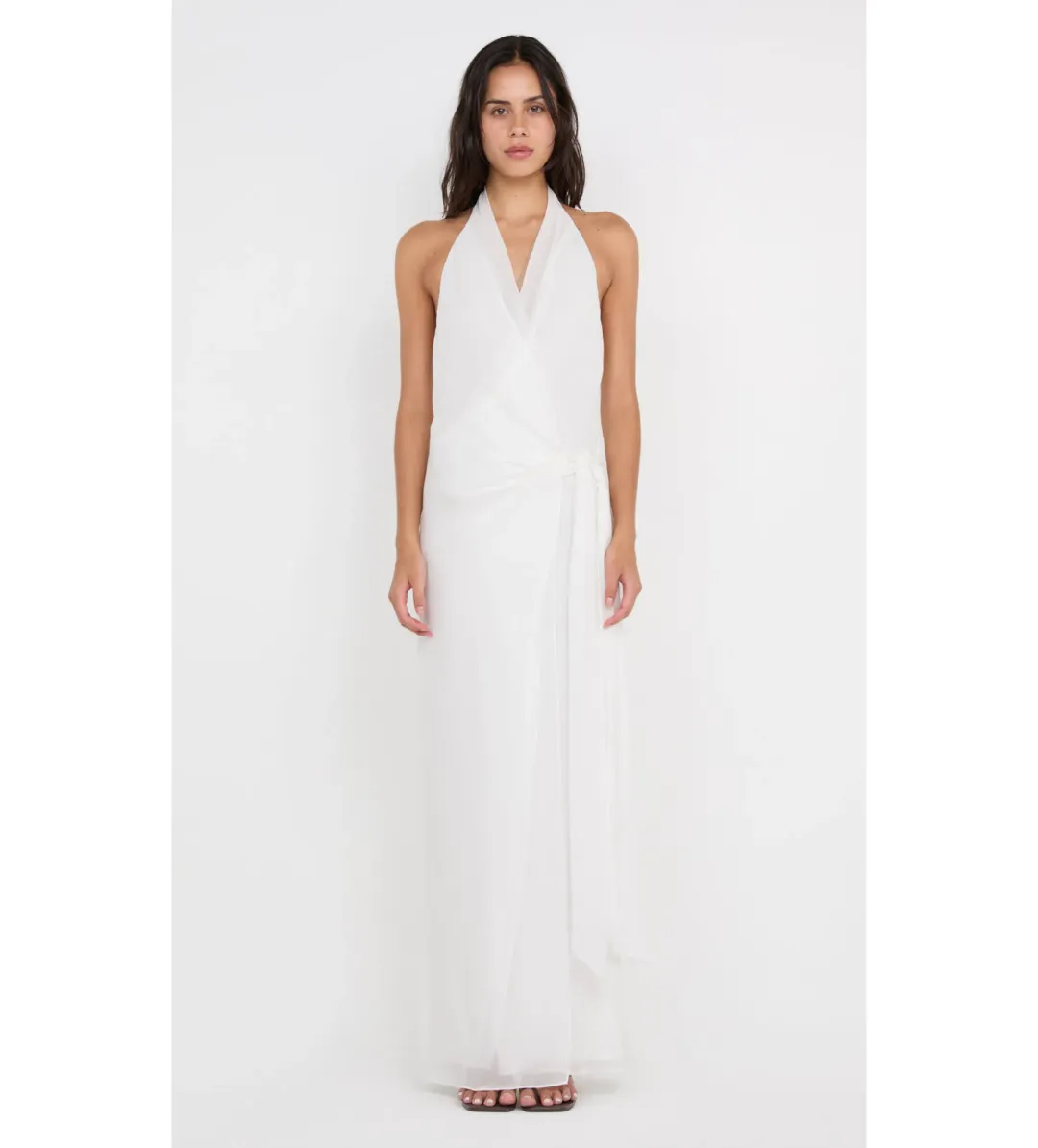 Bec & Bridge Soneva Wrap Dress Ivory Size 6 for rent on The Volte - main image