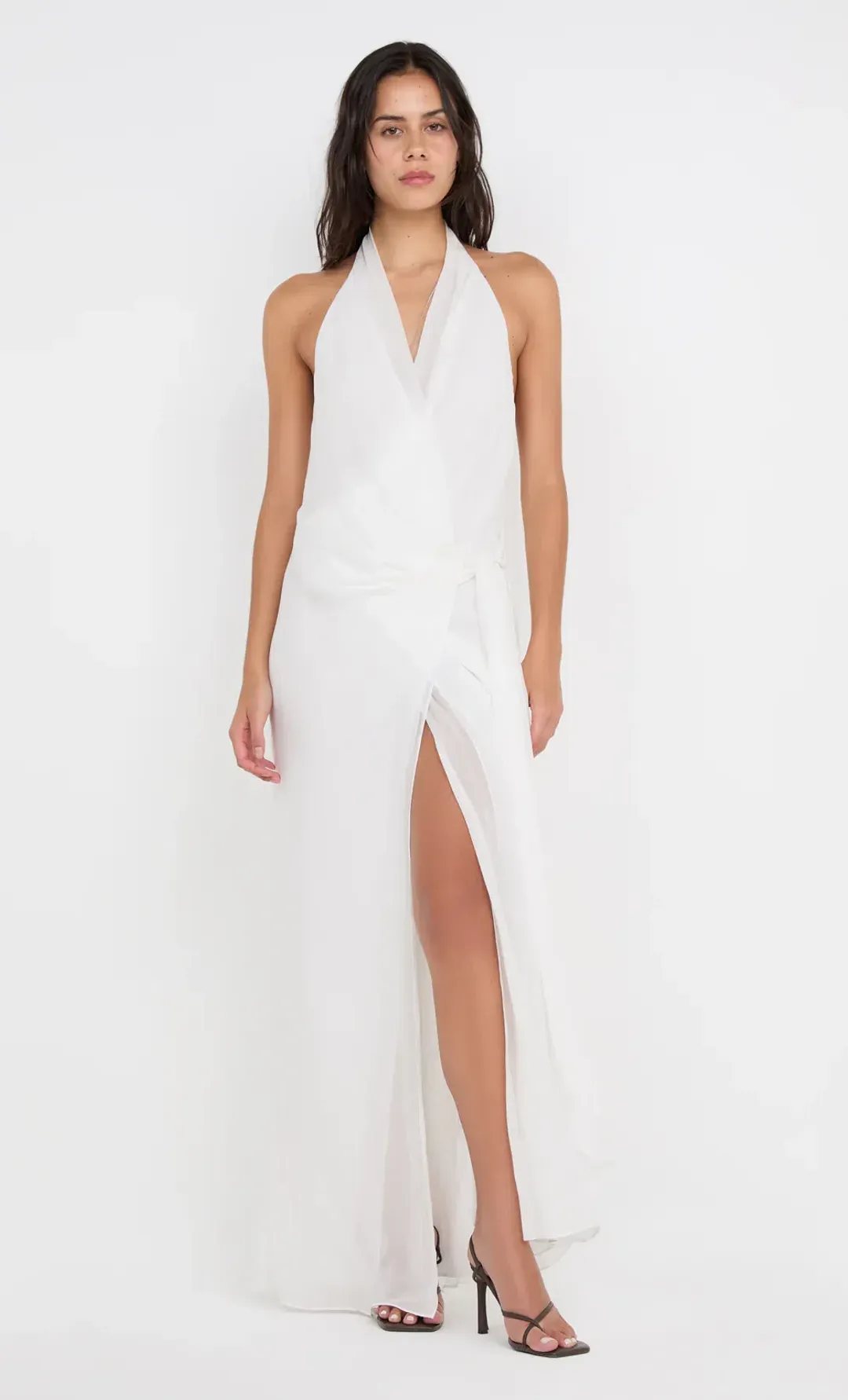Bec & Bridge SONEVA WRAP DRESS Ivory Size 10 for rent on The Volte - main image