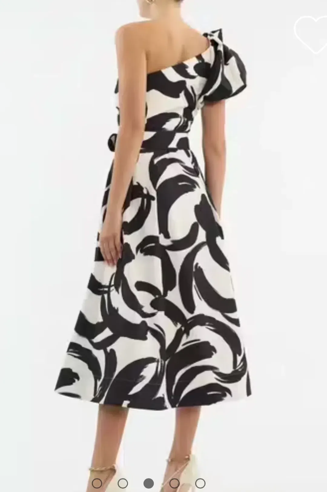 Rebecca Vallance Pompidou One Shoulder Midi Dress Print Size 12 for rent on The Volte - main image