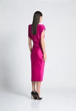 Zhivago Bondi Midi Dress Fuschia Size 12 for rent on The Volte - image 2