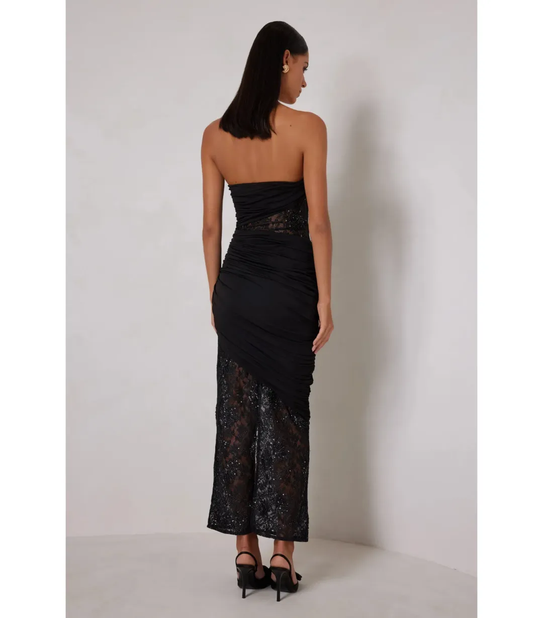 Elle Zeitoune Journee Maxi Dress Black Size AU 10 for rent on The Volte - main image