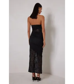 Elle Zeitoune Journee Maxi Dress Black Size AU 10 for rent on The Volte - image 2